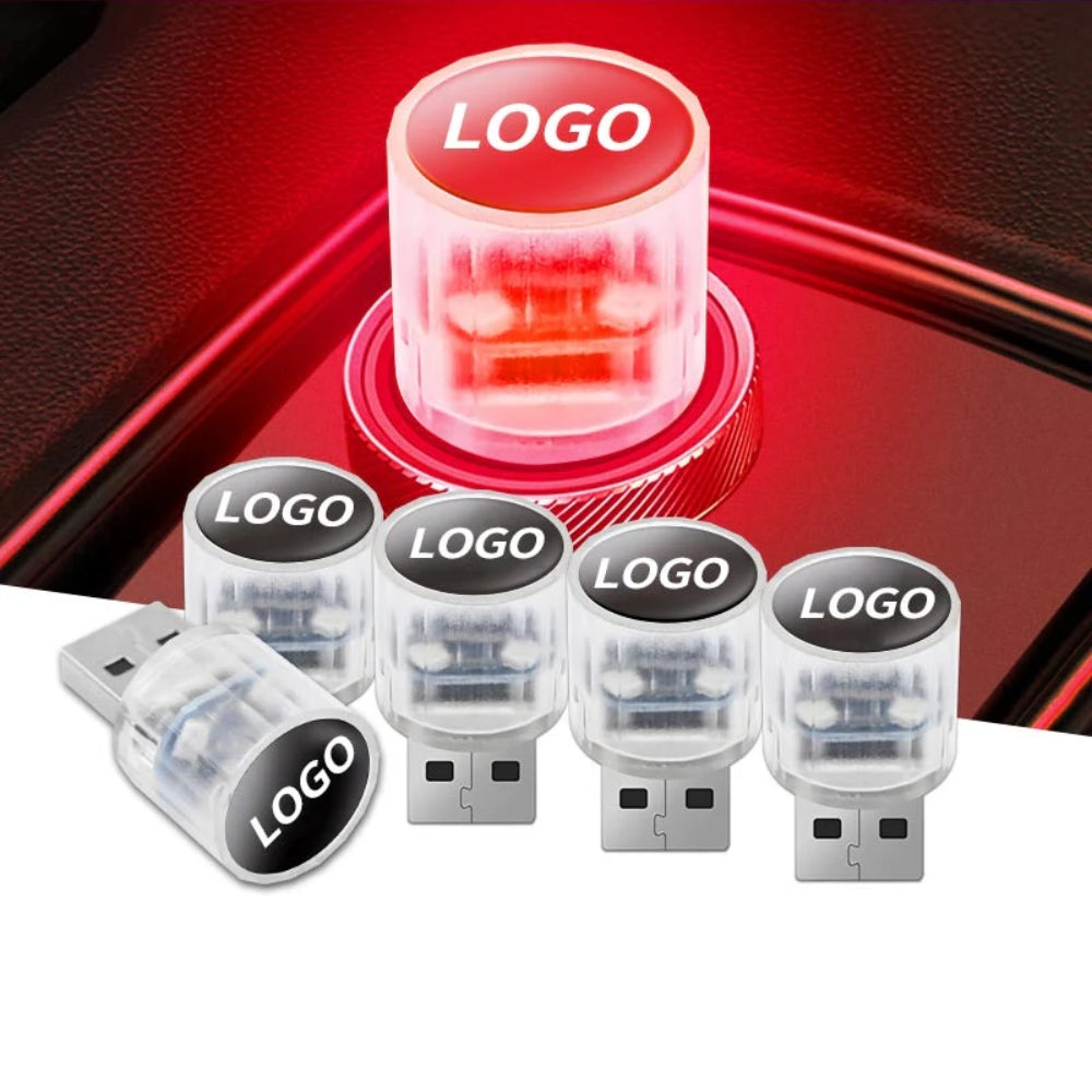 Solas beag LED maisiúil USB don taobh istigh de ghluaisteán